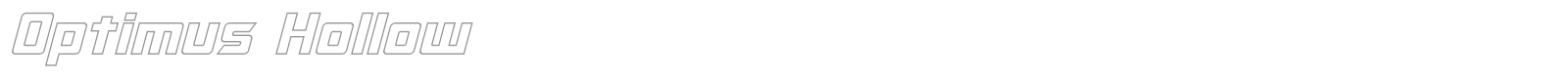 Optimus font preview